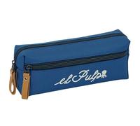 EL PULPO - Trousse triple petite, trousse pour enfant, idéale pour les enfants d'âge scolaire, confortable et polyvalente, qualité et résistance, 22 x 6 x 8,5 cm