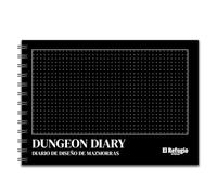El Refugio Ryhope Dungeon Diary Journal de Conception de donjons, Jeu de rôle, à partir de 12 Ans, de 2 à 6 Joueurs, 30 à 90 Minutes par Partie, Espagnol