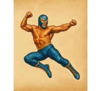 El Relámpago - Lucha Libre Composition Notebook: 7.5×9.25” Wide-ruled 120 pages