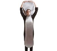 El Rey del Carnaval Déguisement de cuillère pour adultes Blanc Métal Moderne 1 pièce