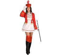 El Rey del Carnaval Déguisement de Majorette Rouge pour Femme