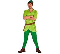 El Rey del Carnaval Déguisement de Peter Pan Vert pour homme