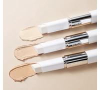 EL-RO STICK COVER - CORRECTEUR - Double Embout avec Pinceau, Blanc et Argenté, Maquillage Teint - Made in Korea (DEEP)