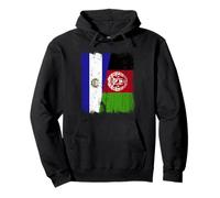 El Salvador Afghanistan Demi-Drapeau Patrimoine Afghan salvadorien Sweat à Capuche