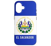 El Salvador Boîtier de téléphone Portable avec Drapeau et Carte Coque pour iPhone 16