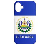El Salvador Boîtier de téléphone Portable avec Drapeau et Carte Coque pour iPhone 16 Plus