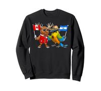 El Salvador Canada Racines Drapeau Salvadorien Fier Canadien Sweatshirt