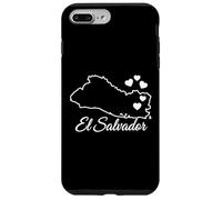 El Salvador Carte Contour cœurs Coque pour iPhone 7 Plus/8 Plus