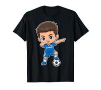 El Salvador Dab Kid Goal Cartoon Drapeau Salvadorien Garçons Enfants T-Shirt