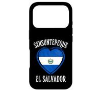 El Salvador Flag Heart Sensuntepeque City Coque pour iPhone 17 Pro