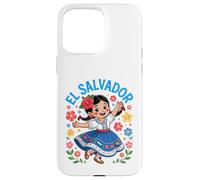 El Salvador Folk Art Girl Robe Traditionnelle pour Fille Coque pour iPhone 15 Pro Max