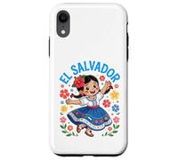El Salvador Folk Art Girl Robe Traditionnelle pour Fille Coque pour iPhone XR