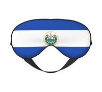 El Salvador Masque pour les Yeux Imprimé Doux - Ombre Nuit Élastique Anti-Lumière Bandeau pour les Yeux pour Avion Yoga Voyage