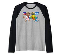 El Salvador Philippines Drapeau Salvadorien Philippin Manche Raglan