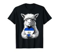 El Salvadorian Roots El Salvador Lama El Salvadorian Pride T-Shirt