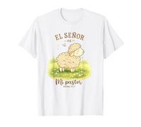 El Señor ES Mi Pastor Agneau Design Salmo 23:1 Mouton Mignon T-Shirt