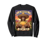 El Squatcho Ate My Taco Illustration drôle de Sasquatch Sweatshirt