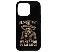 El Squatcho Veut Que Vous mangiez des Tacos | Funny Sasquatch Cryptid Coque pour iPhone 13 Pro