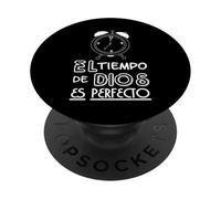 El tiempo de Dios es perfecto PopSockets PopGrip Adhésif