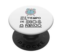 El Tiempo de Dios Siempre ES Perfecto, Bible Verse Sayings PopSockets PopGrip Adhésif