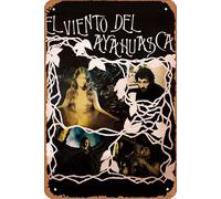 El Viento del Ayahuasca Affiche de film rétro en métal pour décoration murale de maison, grotte, bar, club, 20,3 x 30,5 cm
