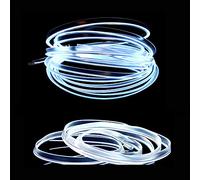 El Wire Bande Lumineuse pour intérieur de Voiture, 3 m de Fil néon USB 5 V avec Protection par fusible pour décoration intérieure de Voiture Automobile avec Bord de Couture de 6 mm (10 mètres, White)