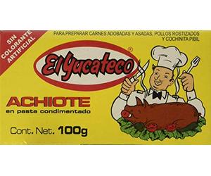 El Yucateco Achiote Lot de 3 paquets de 10 pâtes 99,2 g