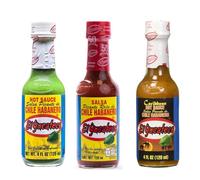 El Yucateco - Lot de 3 sauces Caribbean-Roja-Verde | 3 × 120 ml | Authentique sauce Habanero mexicaine