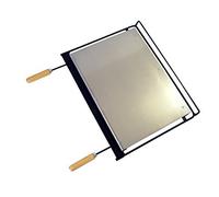 EL ZORRO Imex 71666 - Plancha en INOX pour Barbecue, 68 x 40 cm, Couleur Noir