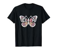 Ela Butterfly - Word Art personnalisé avec nom Mignon T-Shirt