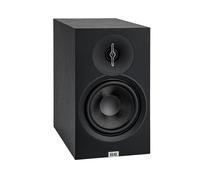 ELAC Debut 3.0 DB63-BK Paire d'enceintes d'étagère en frêne Noir - Tweeter dôme en Aluminium de 2,5 cm et woofer en Fibre aramide de 16,5 cm - Réflex des Basses bidirectionnelles - Réponse de 42 Hz à