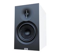 ELAC Debut 3.0 DB63-W Paire d'enceintes d'étagère Blanc - Tweeter dôme en aluminium de 2,5 cm et woofer en fibre aramide de 16,5 cm - Réflex des basses bidirectionnelles - Réponse de 42 Hz à 38 kHz