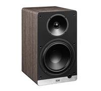 ELAC Debut ConneX DCB 61 Enceintes d'étagère - Enceintes pour Lecture Audio Via HDMI, USB, Phono & Bluetooth, Excellent Son & Design Haut de Gamme, 1 Ensemble d'enceintes Actives - Noyer