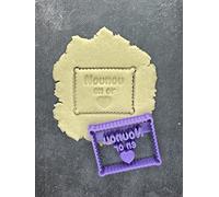 ELACE Emporte Pièce Biscuit Nounou En Or - Moule Biscuit Emporte Piece Enfant - Formes Variées pour Biscuits, Gâteaux, Décorations - Idéal pour Cuisson, Artisanat, Enfants Dimension 7.5x6x1.5cm
