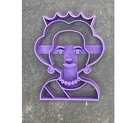 ELACE Emporte Pièce Biscuit Reine Elisabeth Forme - Moule Biscuit Emporte Piece Enfant - Formes Variées pour Biscuits, Gâteaux, Décorations - Idéal pour Cuisson, Enfants Dimension 7.5x9.5x1.5cm