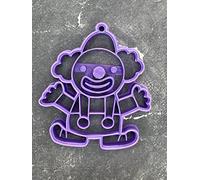 ELACE Emporte Pièce Clown - Moule Biscuit Emporte Piece Enfant - Formes Variées pour Biscuits, Gâteaux, Décorations - Idéal pour Cuisson, Artisanat, Enfants Dimension 8x9x1.5cm