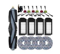 Eladcncmc Accessoire pour aspirateur robot lavable - Brosse latérale principale - Filtre anti-allergène - Compatible avec T10 Omin