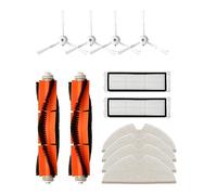Eladcncmc Accessoires pour aspirateur robot - Brosse - Balai - Système de filtre HEPA - Allergène - Compatible avec XiaomiMijia 1S T6T7