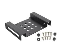 Eladcncmc Baie de disque dur fiable 2 5" ou 3 5" à 5 25" Supports de montage pour disque dur SSD Installation facile