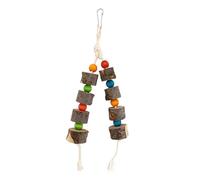 Eladcncmc Bec d'oiseau - Jouet molaire - Bois naturel et colorants de qualité alimentaire - Améliore la santé molaire des oiseaux