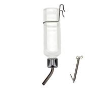 Eladcncmc Bouteille d'eau automatique pour hamster distributeur d'eau suspendu avec tête de perle Bouteille d'irrigation Lapin Gourde pour petits animaux de compagnie