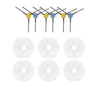 Eladcncmc Brosse latérale pour robot aspirateur - Sac à brosse principale - Pièce de rechange - Chiffon à franges - Filtre d'aspirateur - Accessoires