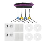 Eladcncmc Brosse latérale pour robot aspirateur - Sac à brosse principale - Pièce de rechange - Chiffon à franges - Filtre d'aspirateur - Accessoires