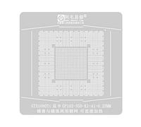 Eladcncmc Chauffage direct BGA 130 x 130 Pochoir de reballage Plate-forme pour GTX1080Ti GP102-350-K1-A1 Pochoir GPU