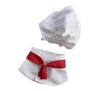 Eladcncmc Costume de fête pour animal domestique - Accessoires photo pour animaux de compagnie - Costume de chef blanc - Tenue d'anniversaire pour Halloween et fêtes à thème