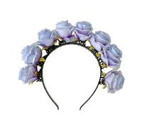 Eladcncmc Couronne de fleurs tendance pour femme, bandeau de mariage, couronne de princesse, accessoire pour cheveux