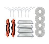 Eladcncmc Filtre HEPA Pièce de rechange pour robot aspirateur 2/C101 Balayeuse Brosse principale Brosse latérale Chiffon serpillère