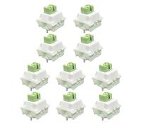 Eladcncmc Lot de 10 interrupteurs linéaires Matcha V2 Iced Matcha 5 PinAxis Hot Plug anti-poussière pour clavier mécanique