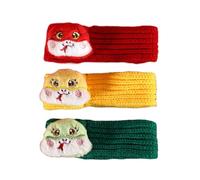 Eladcncmc Lot de 3 foulards en tricot doux et chaud pour animal domestique Motif serpent