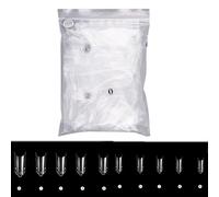 Eladcncmc Lot de faux ongles creux à pression - Couverture complète - En résine - Pour femme